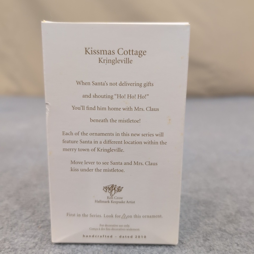 Hallmark Keepsake Kissmas Cottage Kringleville‎ Ornament 2010 Ken Crow Series 1 - Picture 2 of 3